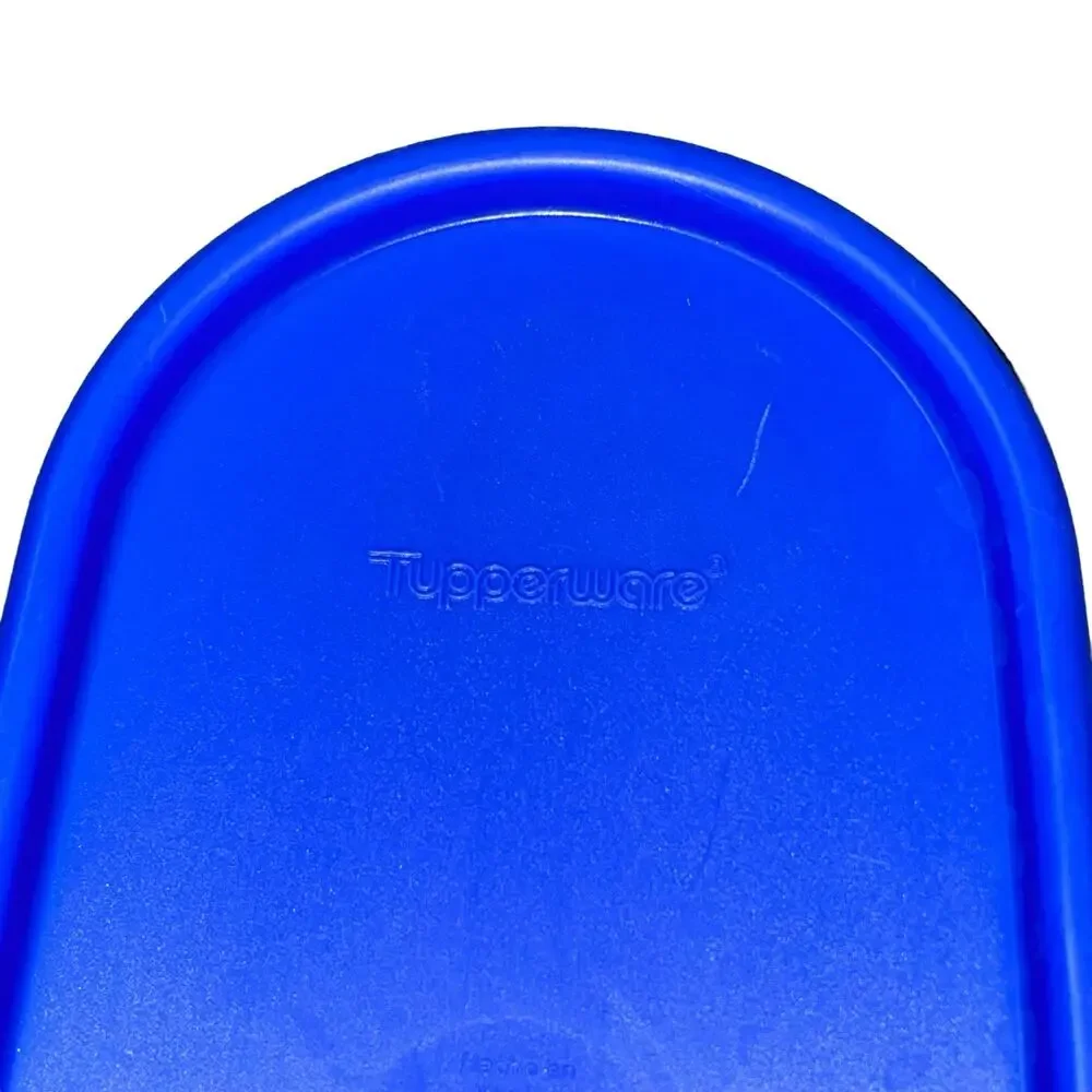Tupperware Super Oval 1 Modular Mate Container Lid 2399A 2402A Royal Blue Pantry